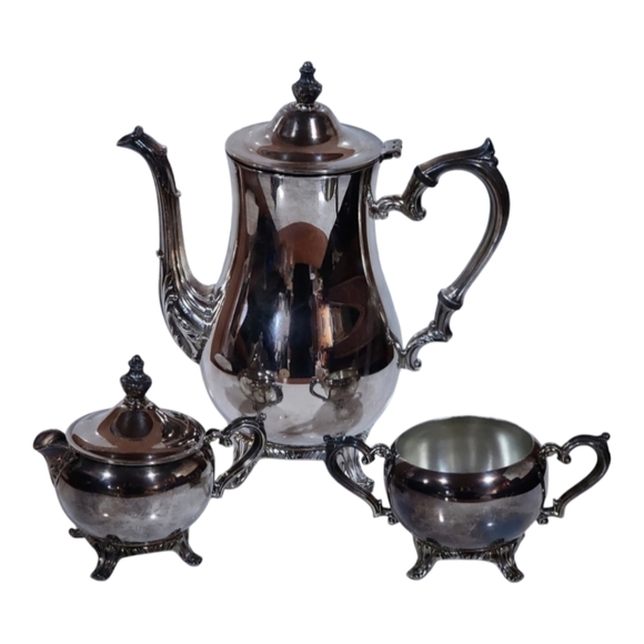 Vintage silver-plated tea set made by the International Silver Company - Picture 1 of 17